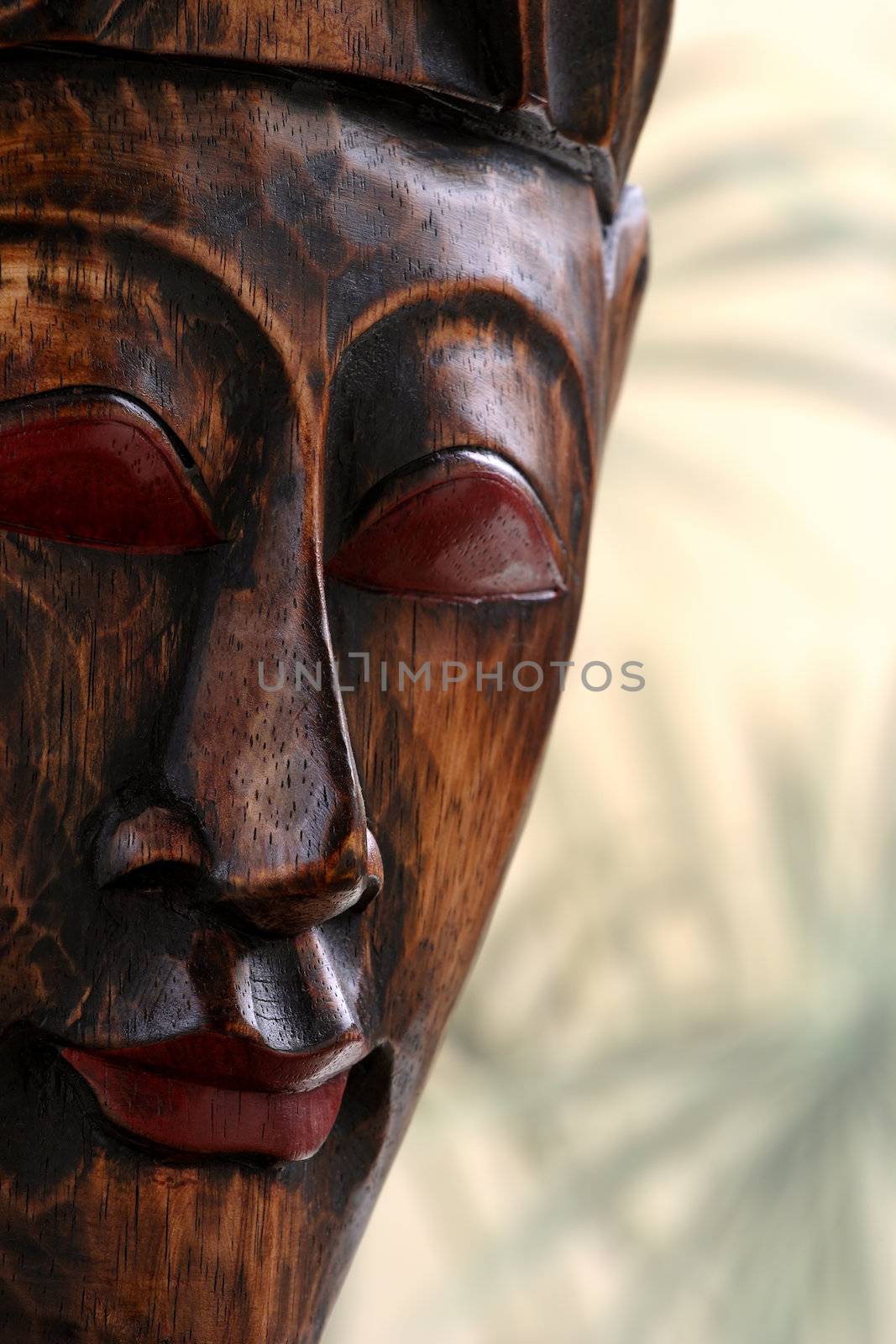 Wooden mask by carterphoto