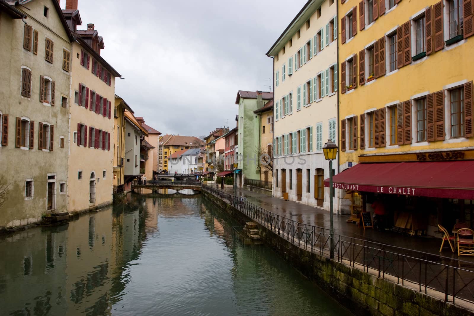 Canal at medieval town of Annecy, France