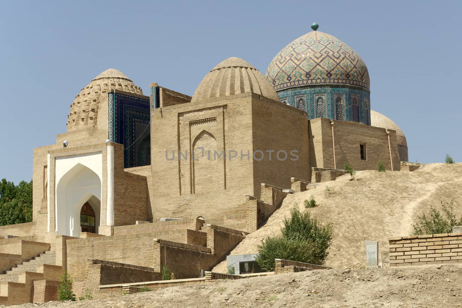 Ancient mausoleum complex in Samarkand, Uzbekistan