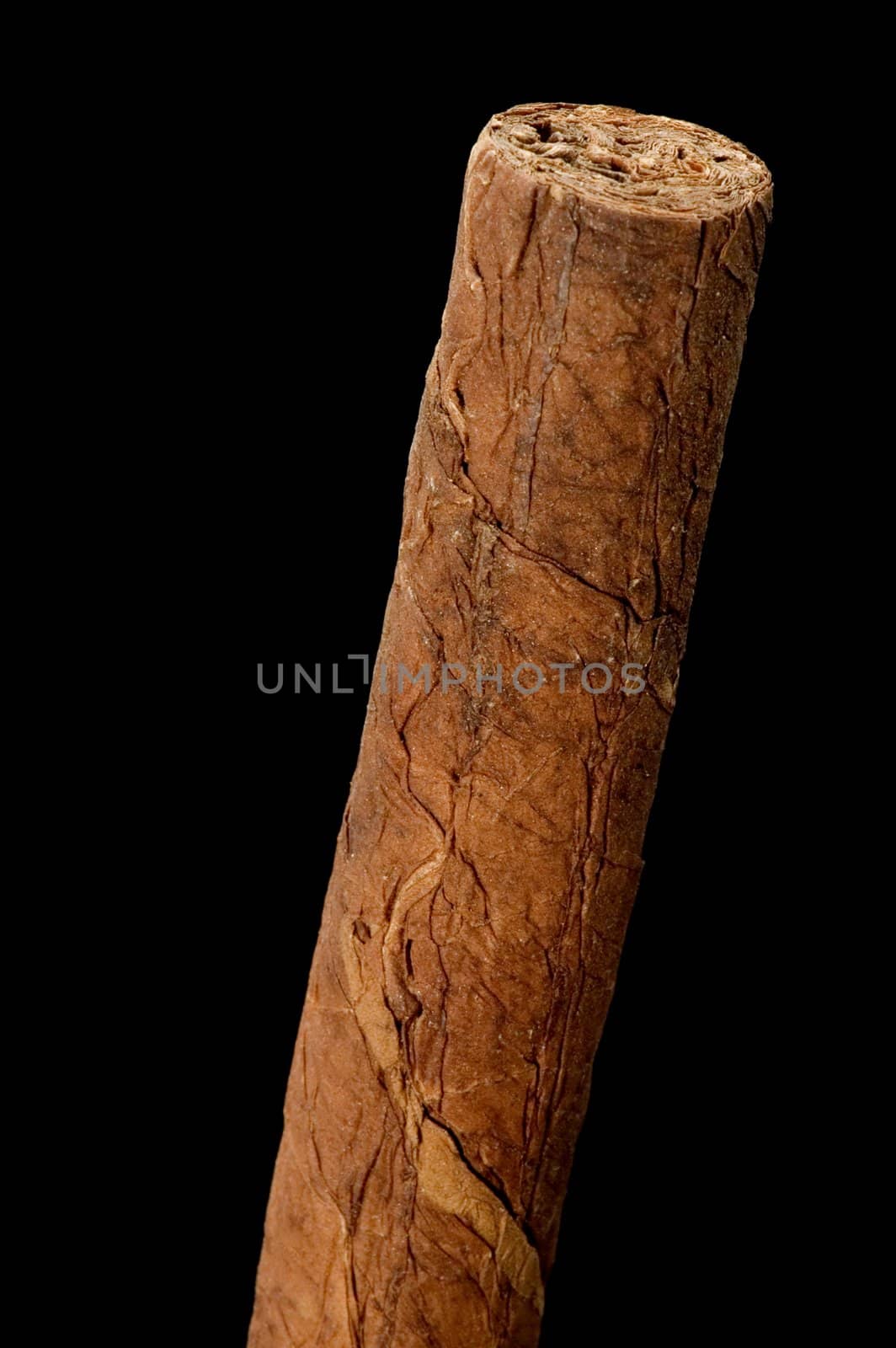 object on black - cigar