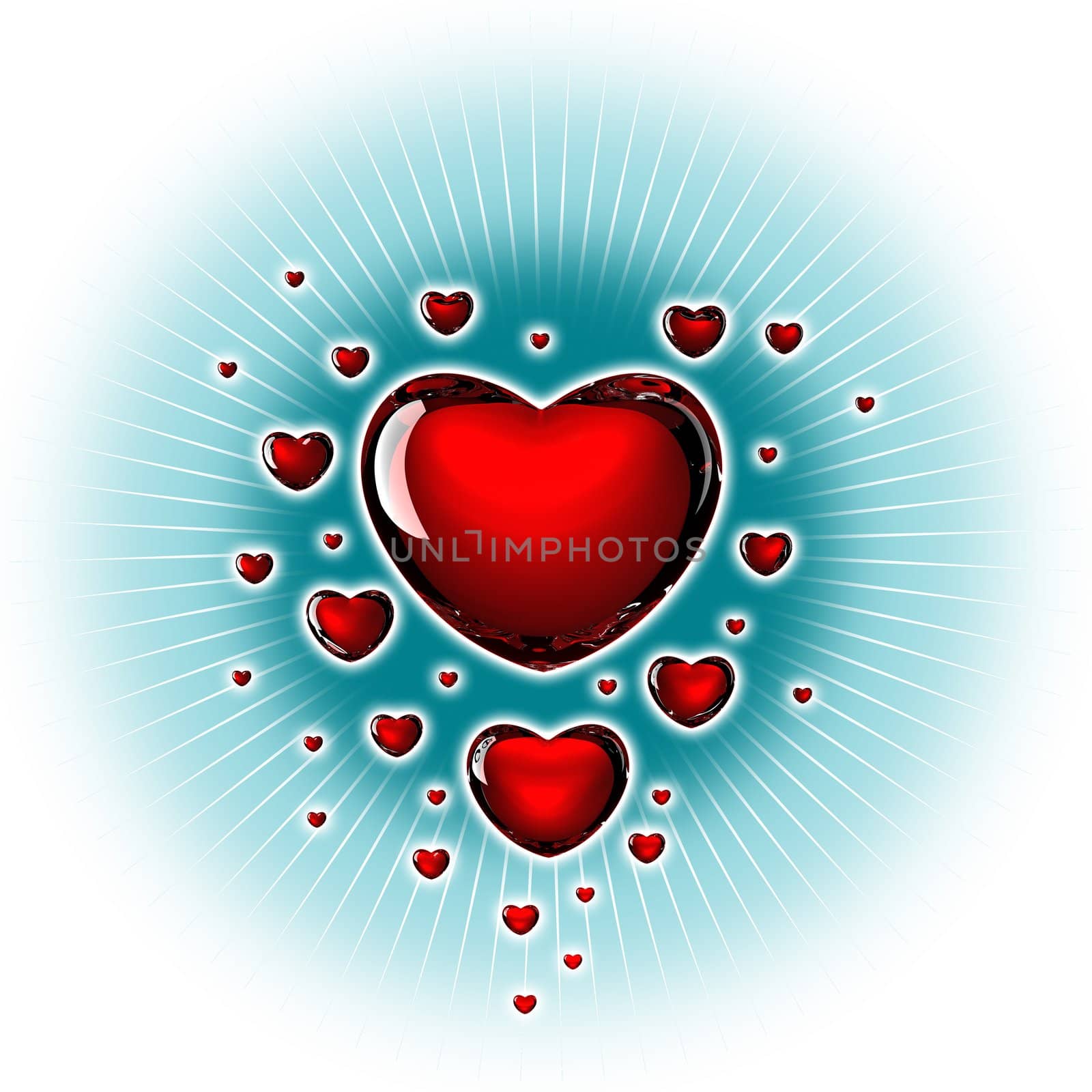 Background image of hearts