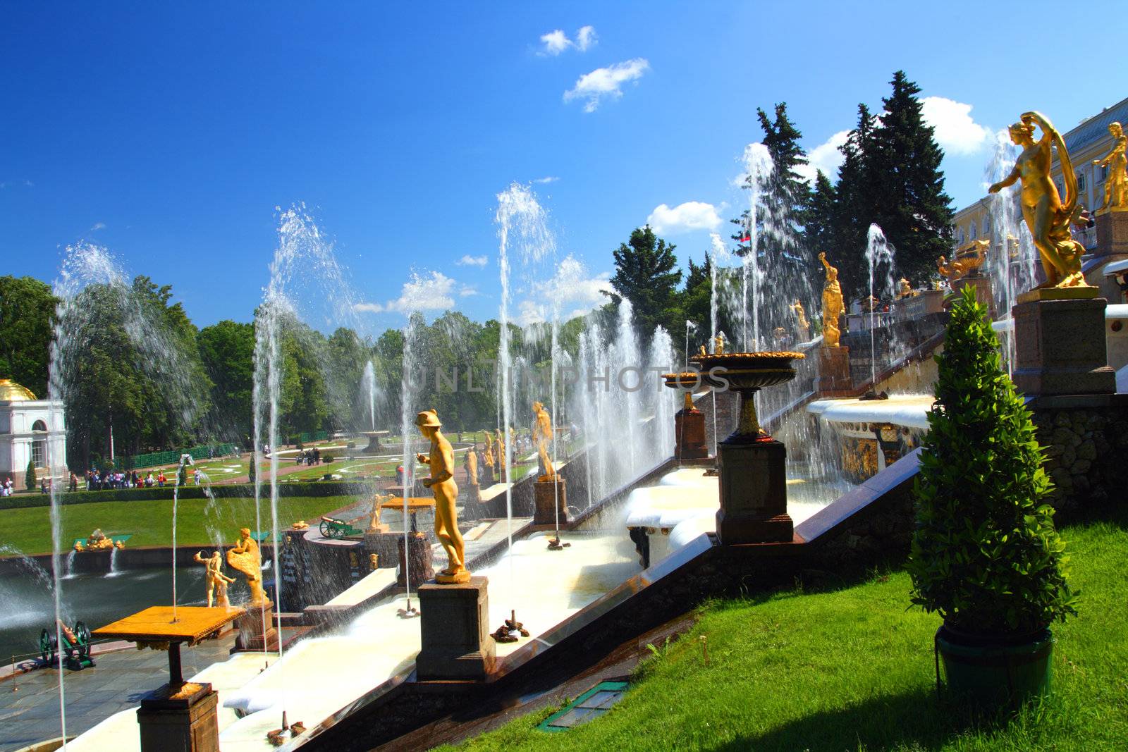 petergof park in Saint Petersburg Russia by Mikko