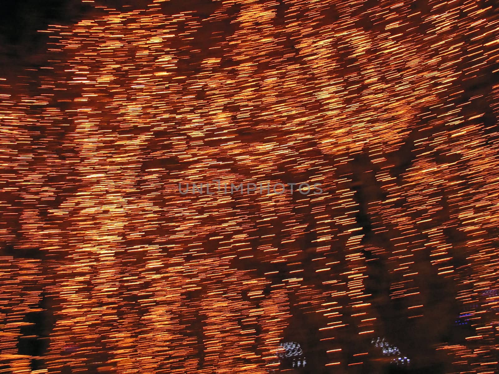 Blurred lights of a Christmas tree