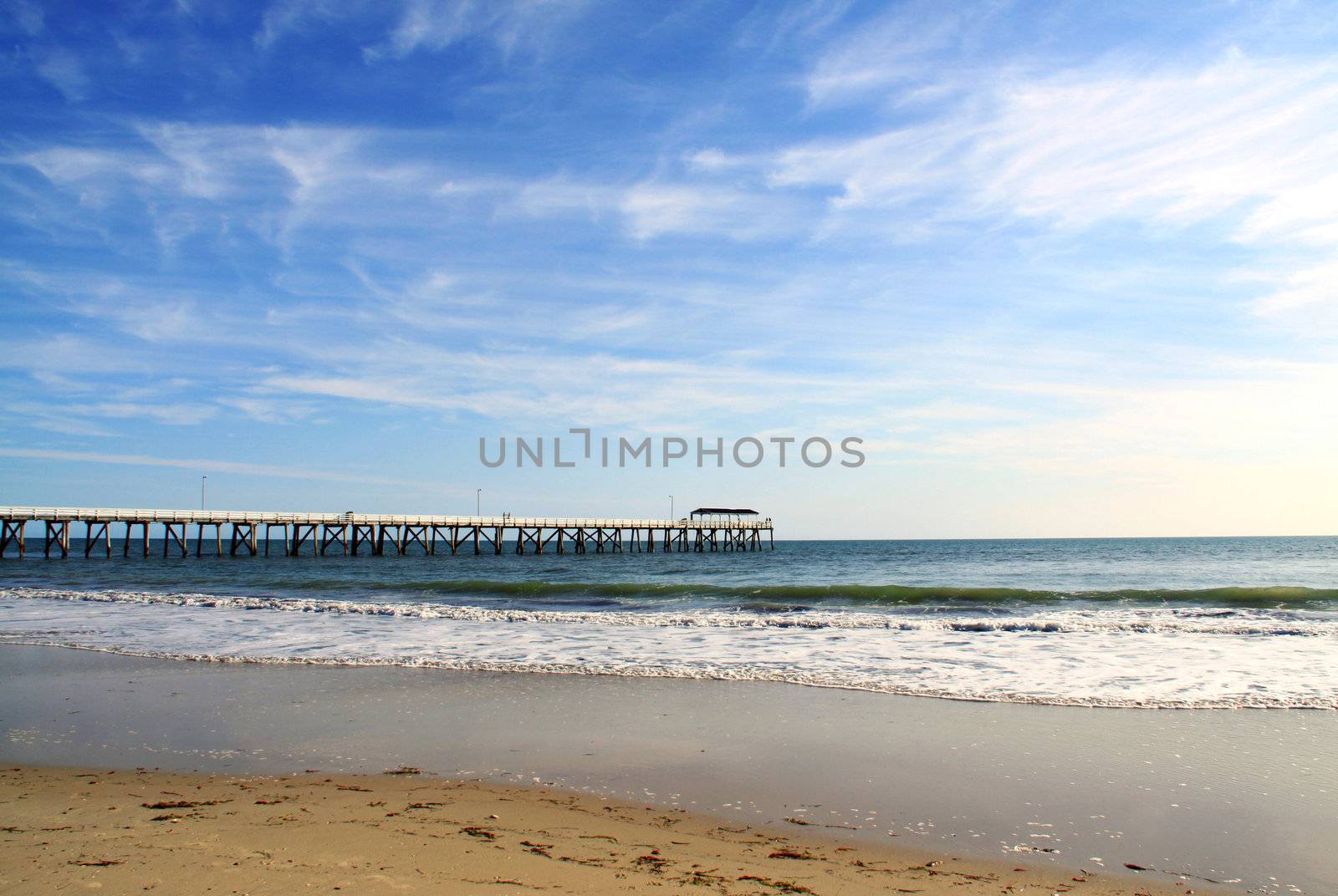 Grange beach and jetty, Adelaide, Australia by Cloudia