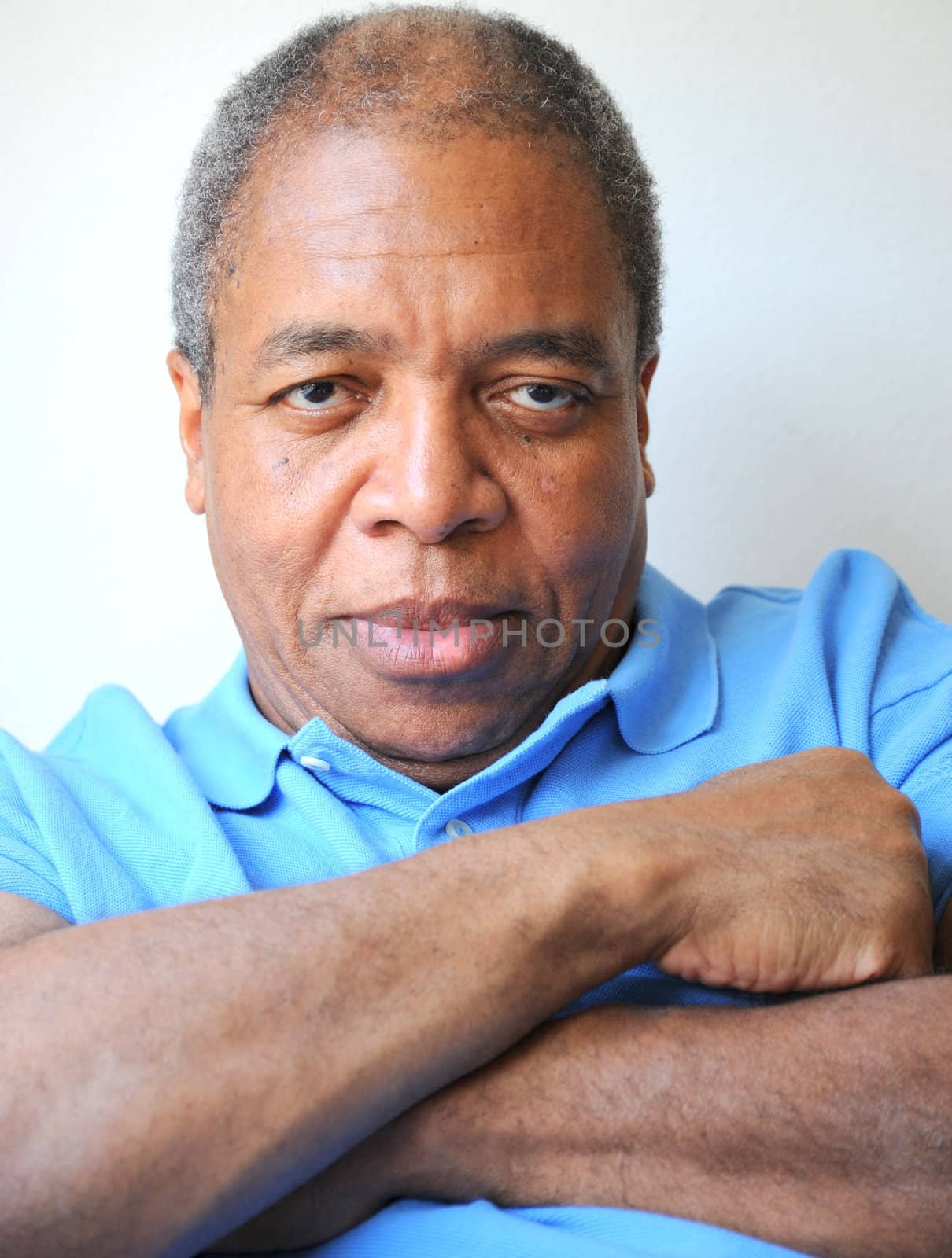 Businessman relaxing at home.