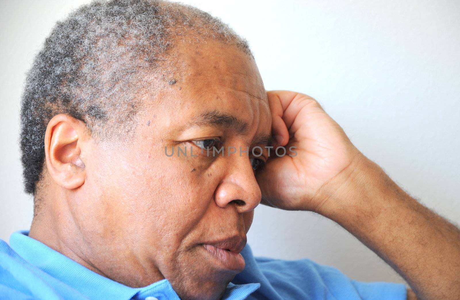 African american man feeling sad and rejected.