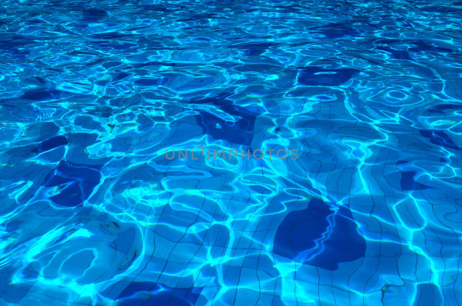 pattern of water of swimming pool with light in it