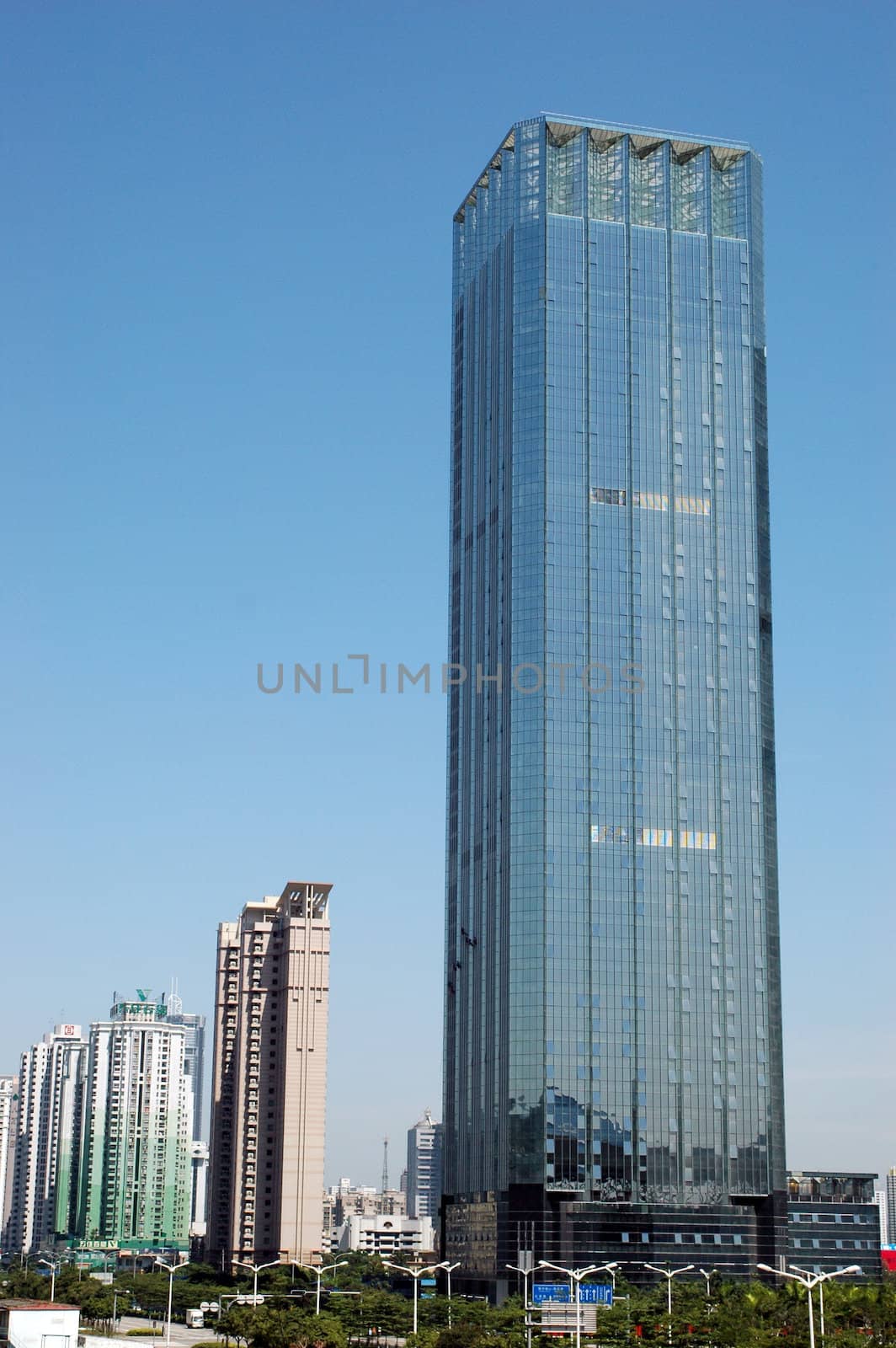 Chinese skyscrapers by bartekchiny