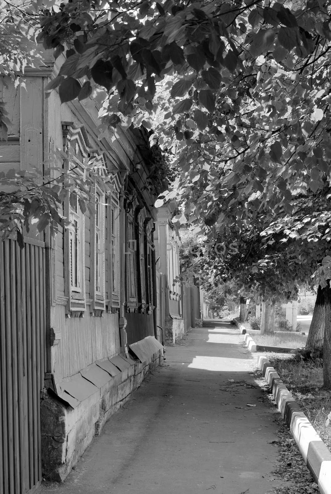 Street in old Russian town by svetico