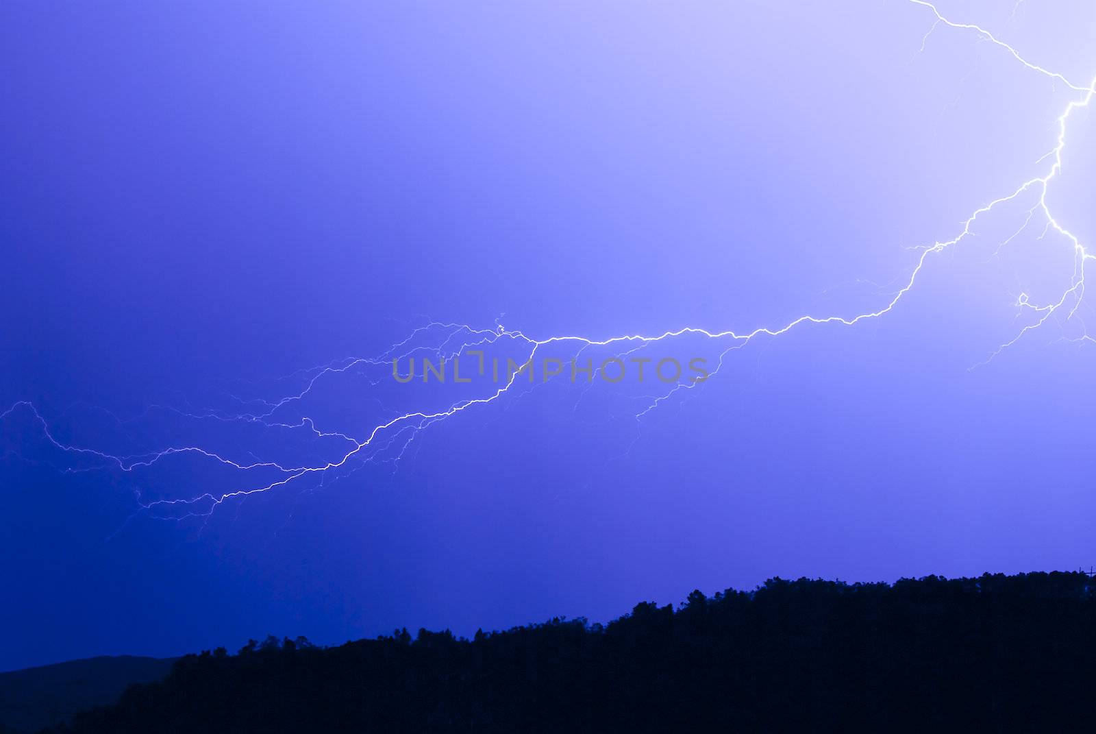 Lightning at night in Norway!