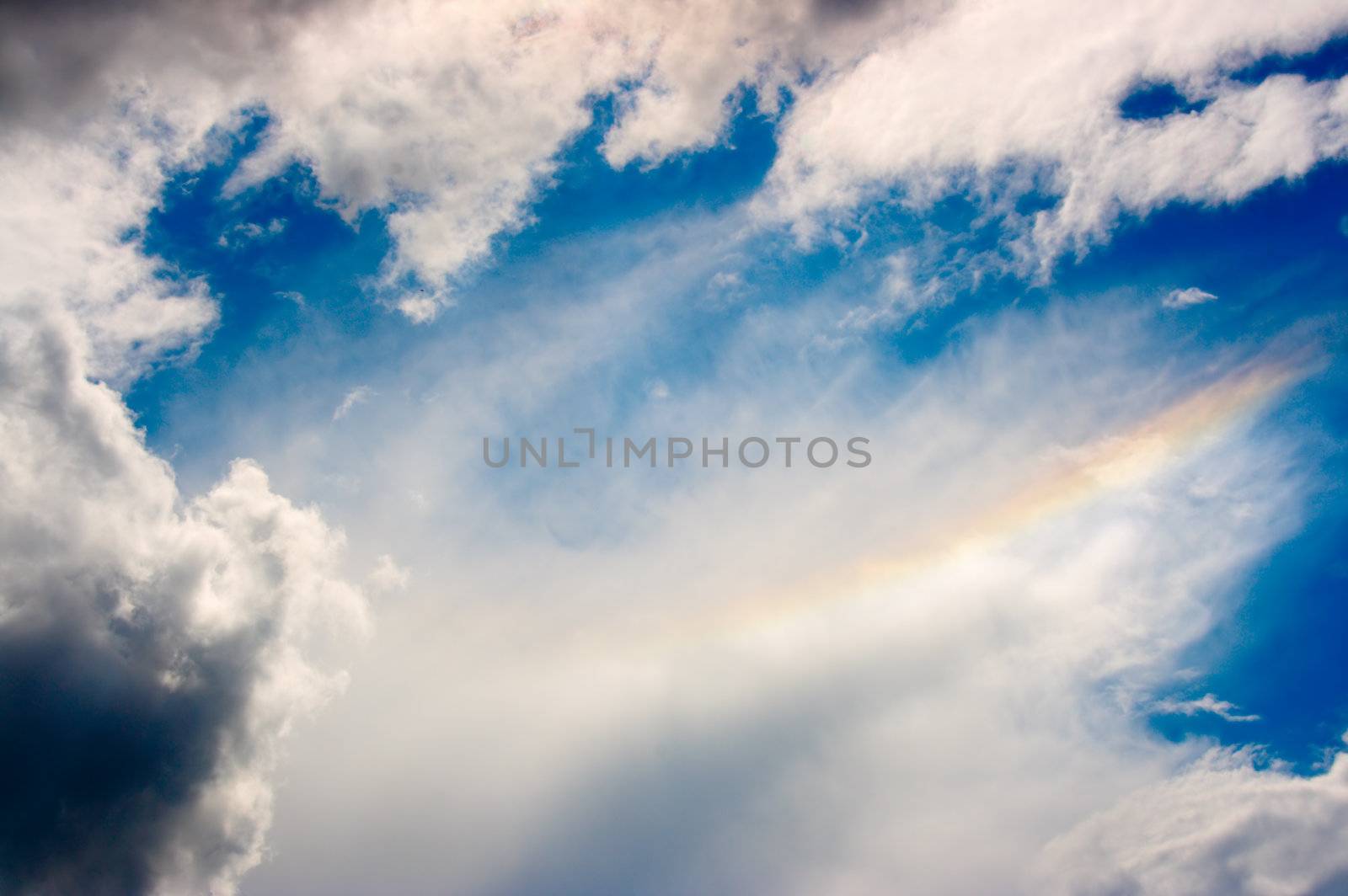 The sky with clouds on our city...