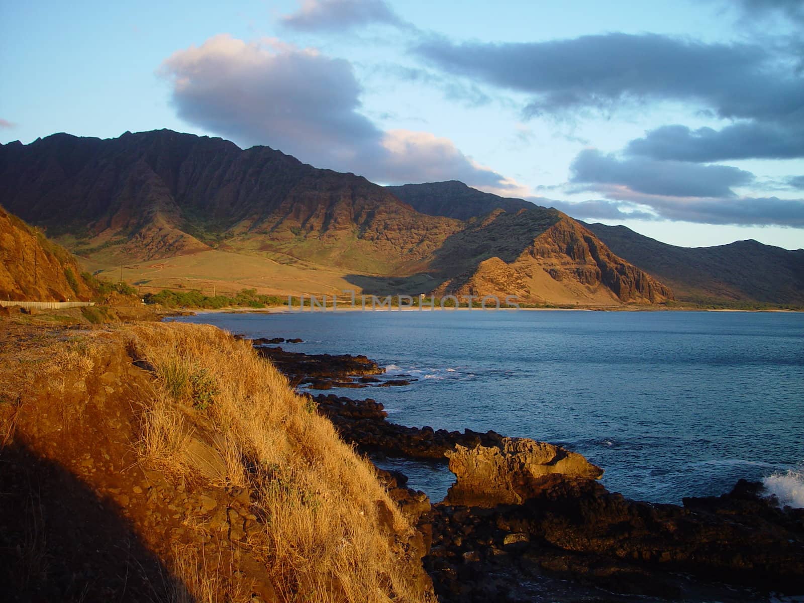 Evening on the western coast of Oahu.