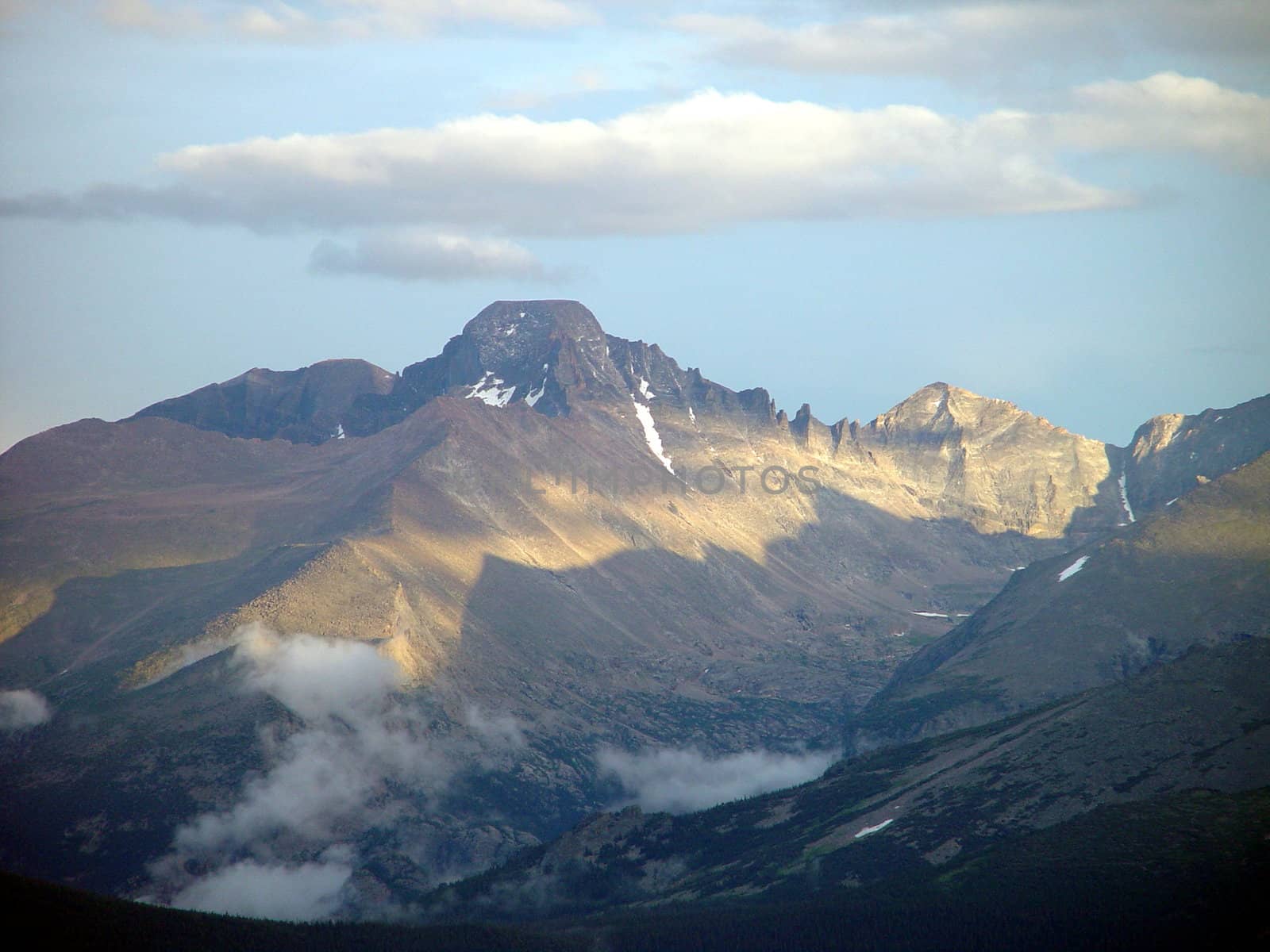 Looking towards Longs Peak high in the Rocky Mountains.