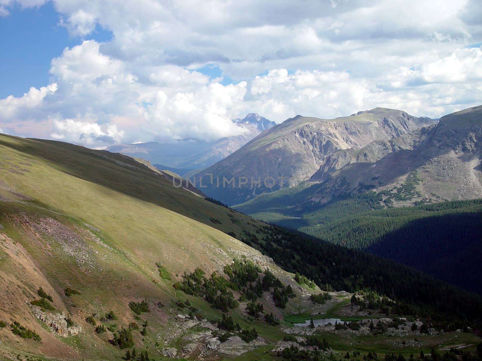 Looking towards Longs Peak in Colorado.