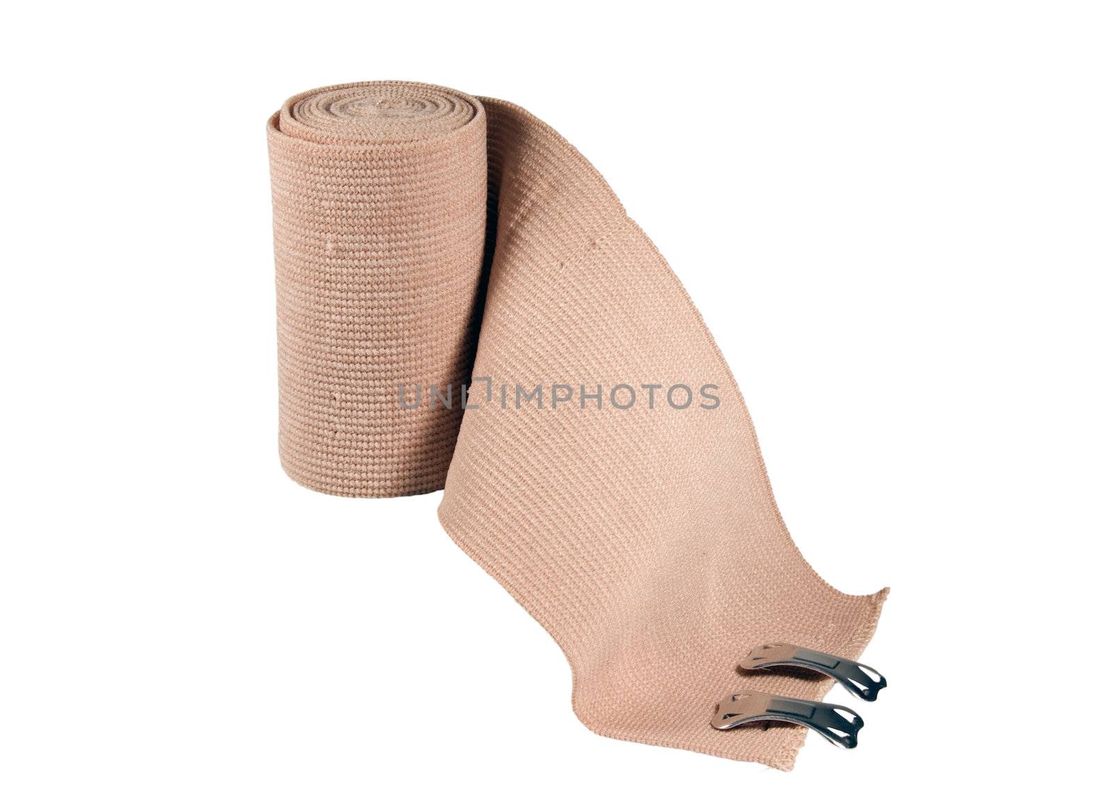 ace bandage roll isolated with clipping path at this size