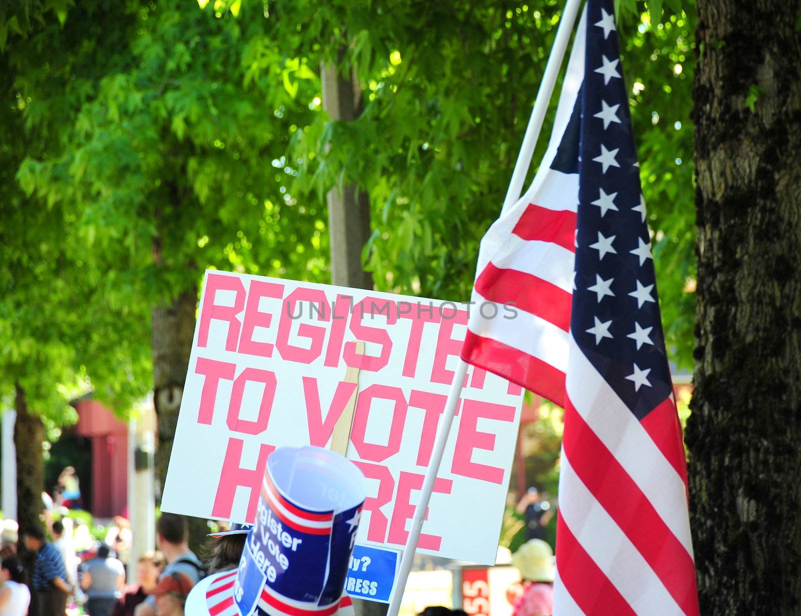 Register to vote sign by oscarcwilliams