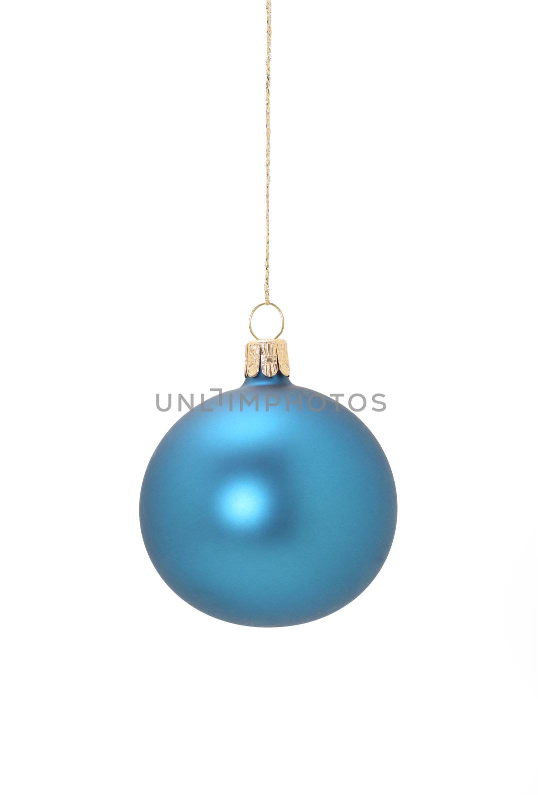 blue christmas ball by sumos