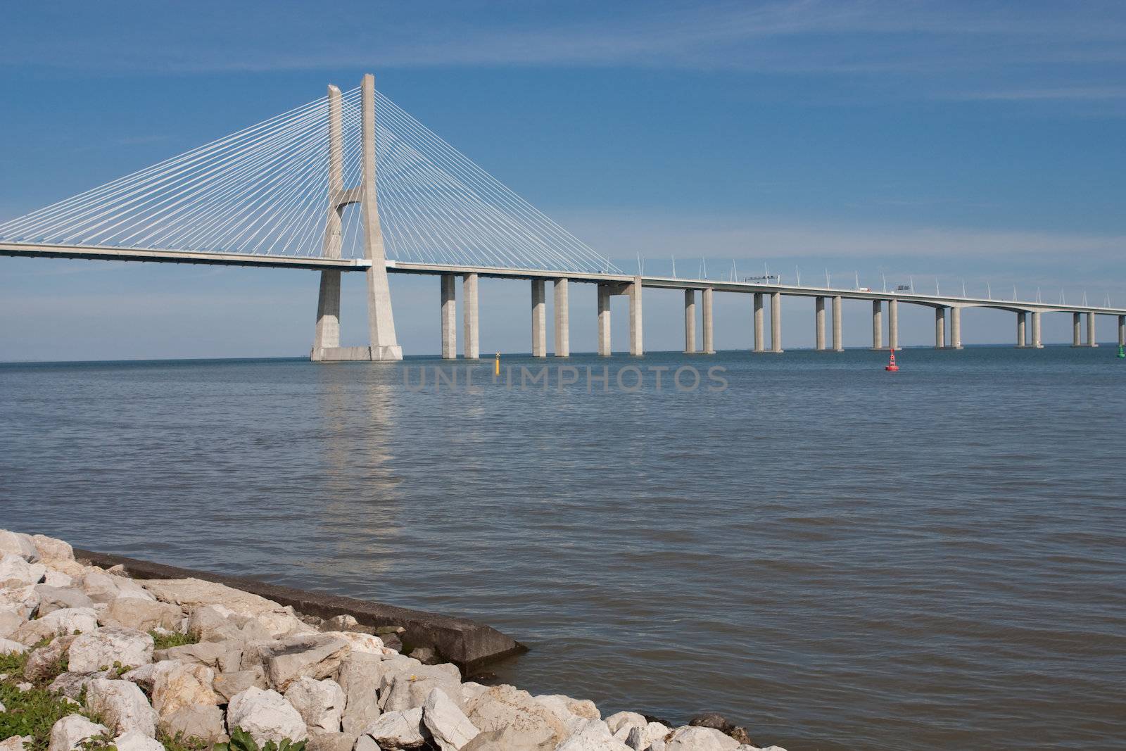 View of the Vasco da Gama bridge - Lisbon