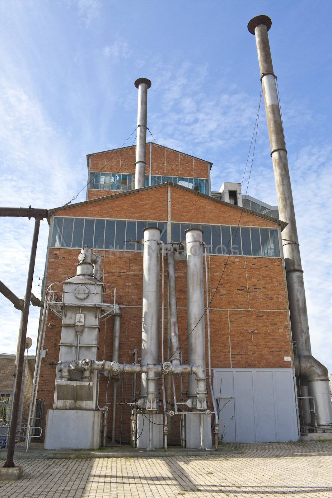 Nineteenth century gasworks factory in Gazi, Athens (Greece).