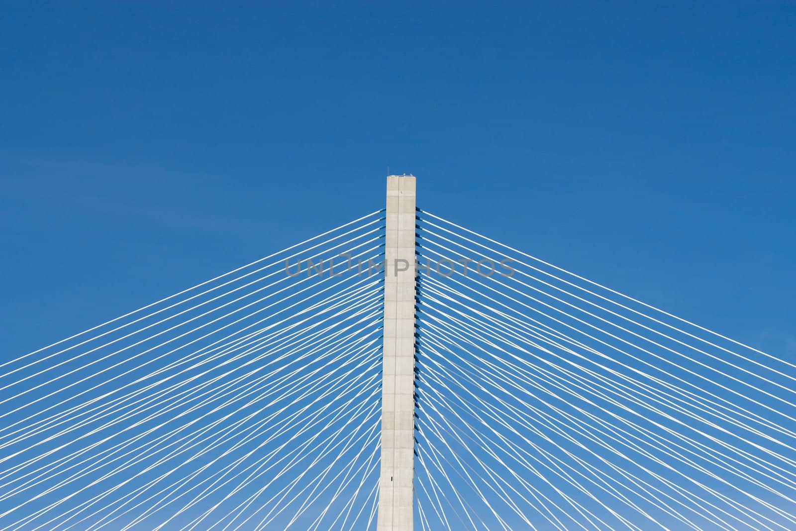 detail of  bridge in Lisbon, Portugal by kalnenko