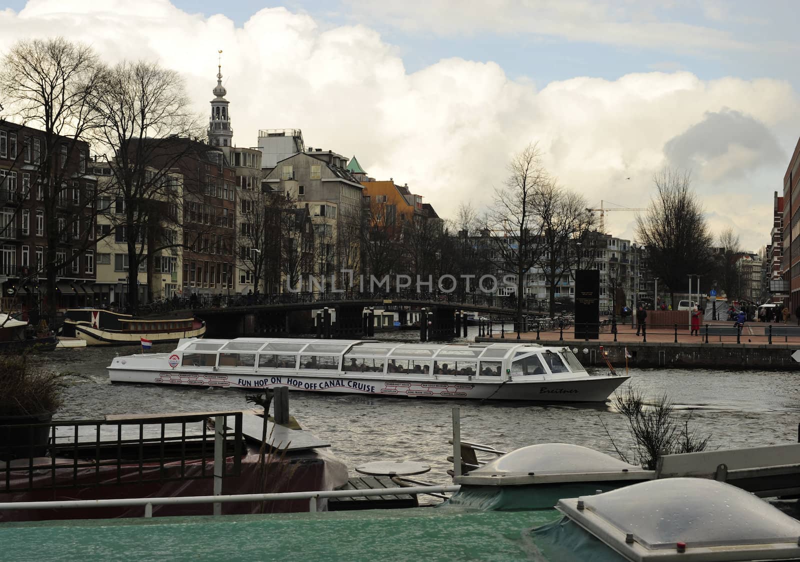 canal tour of Amsterdam on Amstel