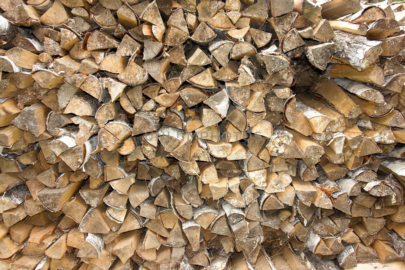 stack of firewood close up. Good for background.