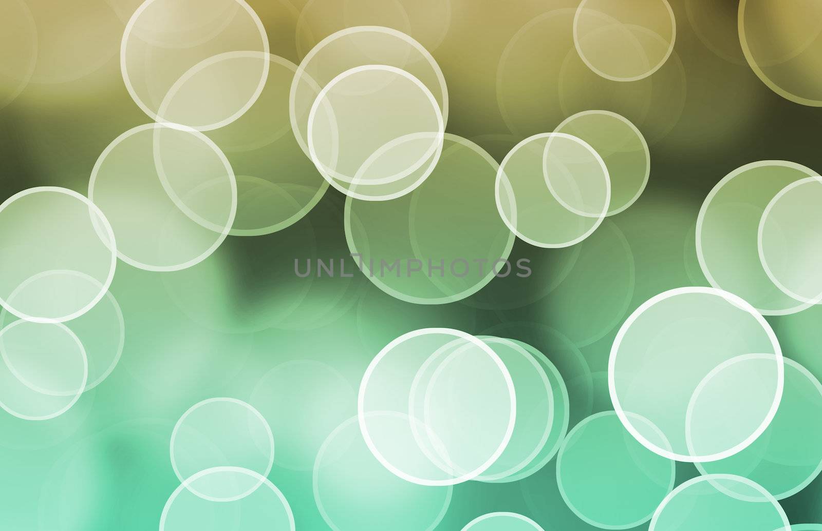Blurry Pattern Abstract on Many Colorful Circles