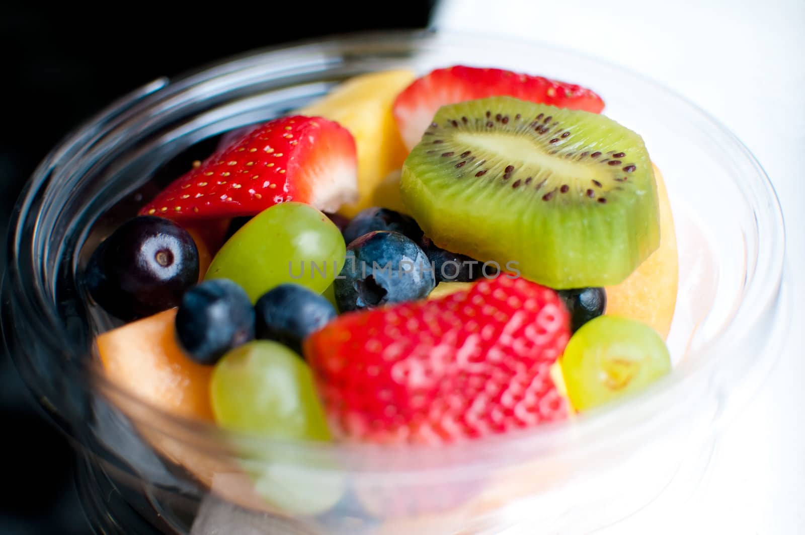 a bowl of fruit salad.