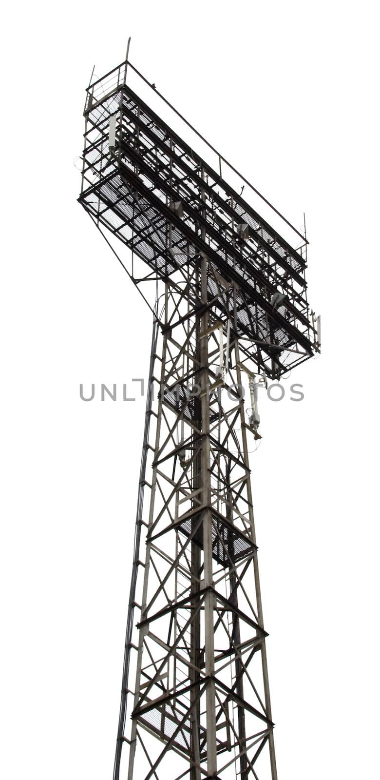 high mast with projectors of illumination. Usually such designs cost in stadiums.