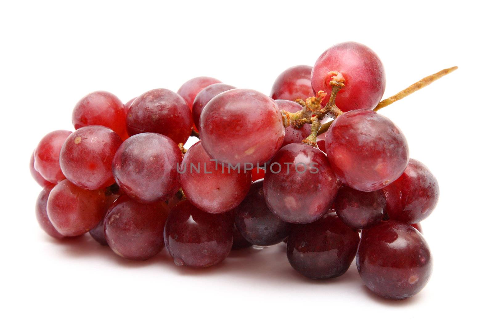 grape berry bunch isolated on white