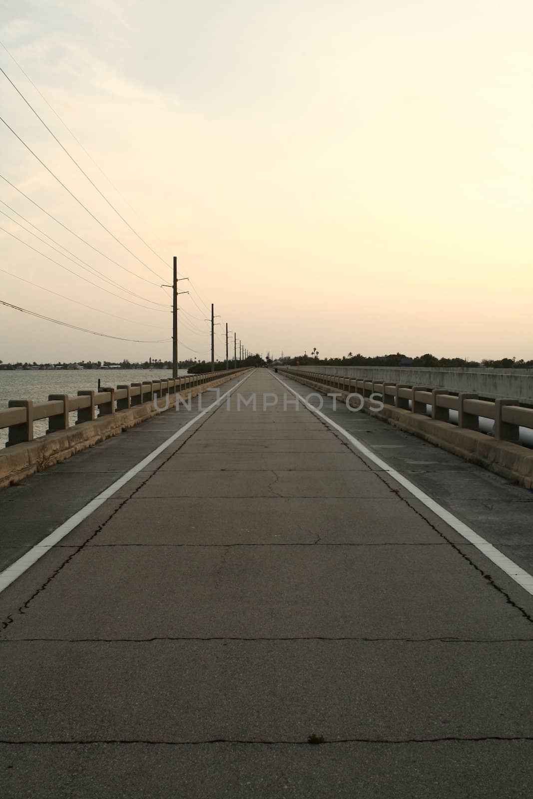 A road heading straight to the horizon.