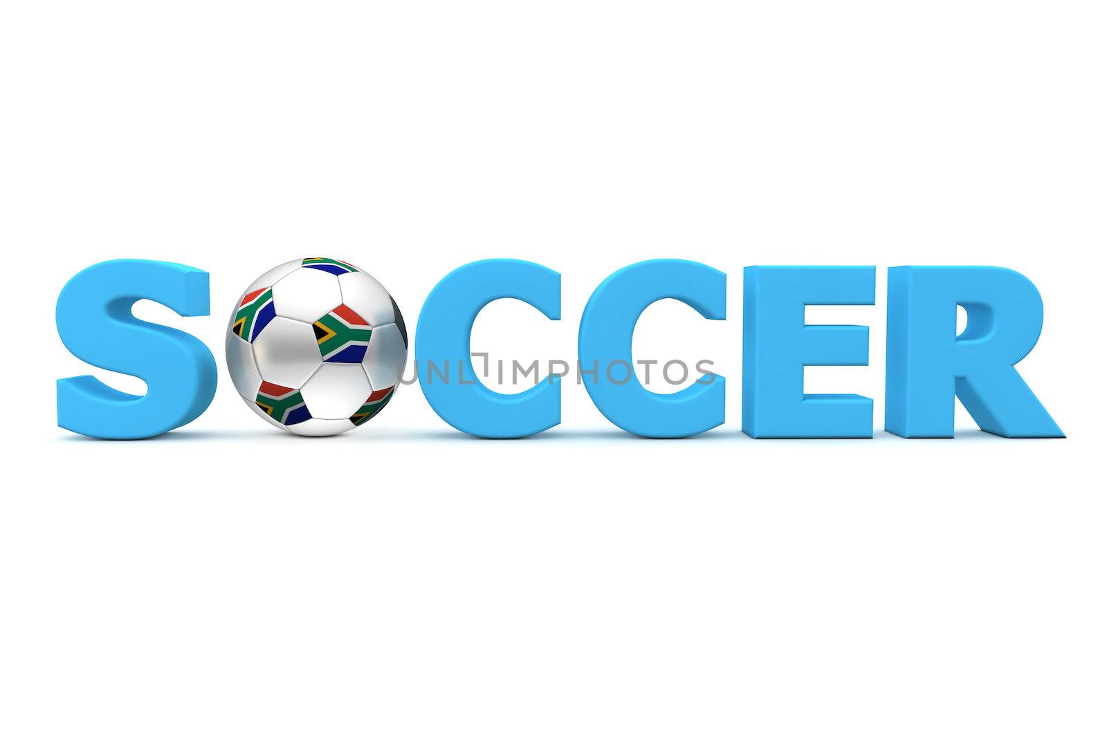 Football Soccer South Africa - Blue by PixBox