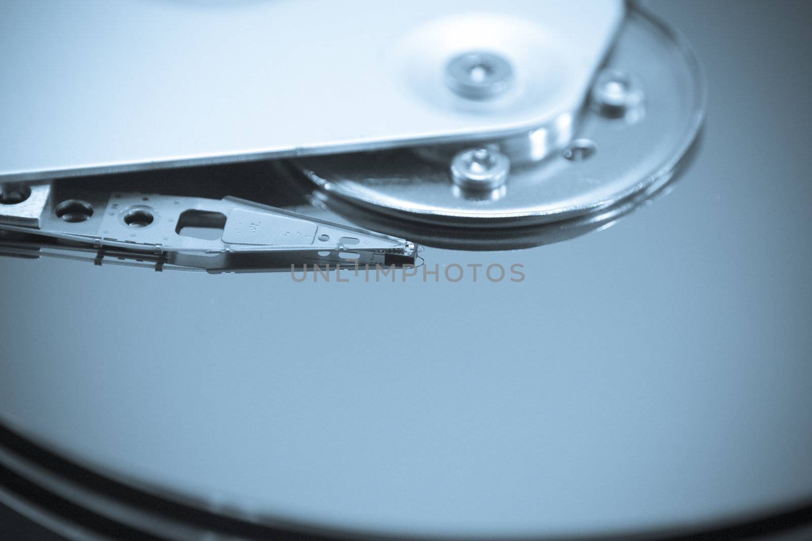 Hard Disk Drive Close-up