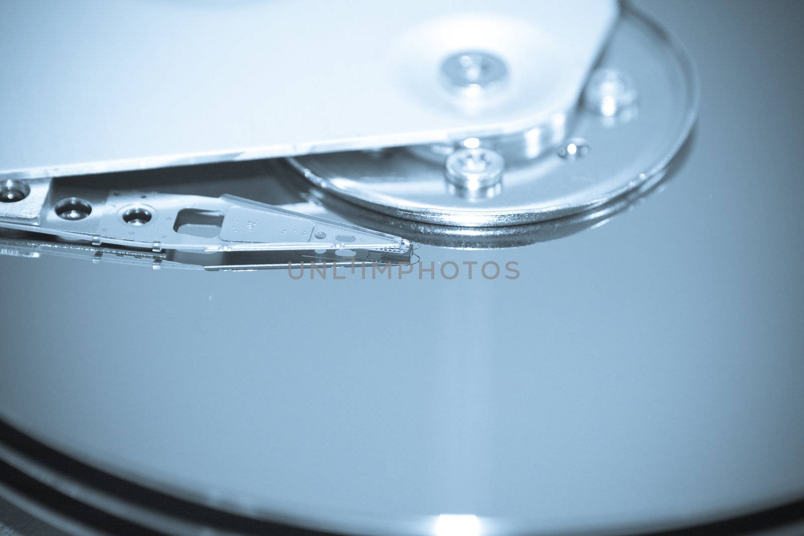 Hard Disk Drive Close-up