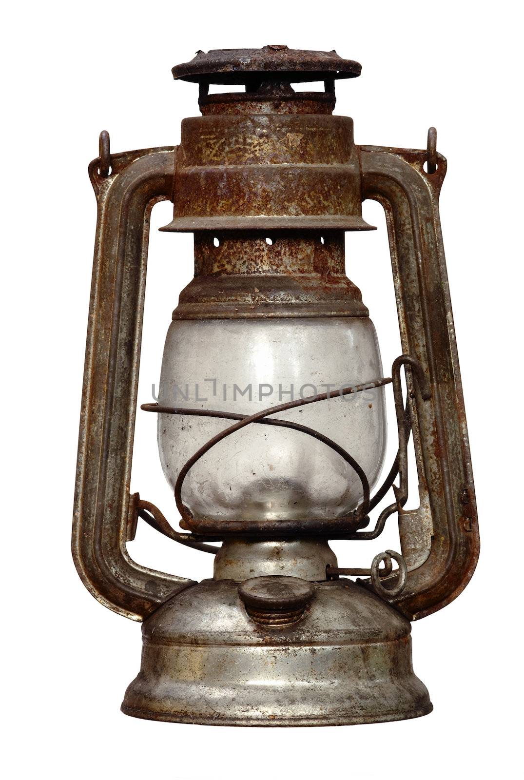 time-worn kerosene lamp by Mibuch