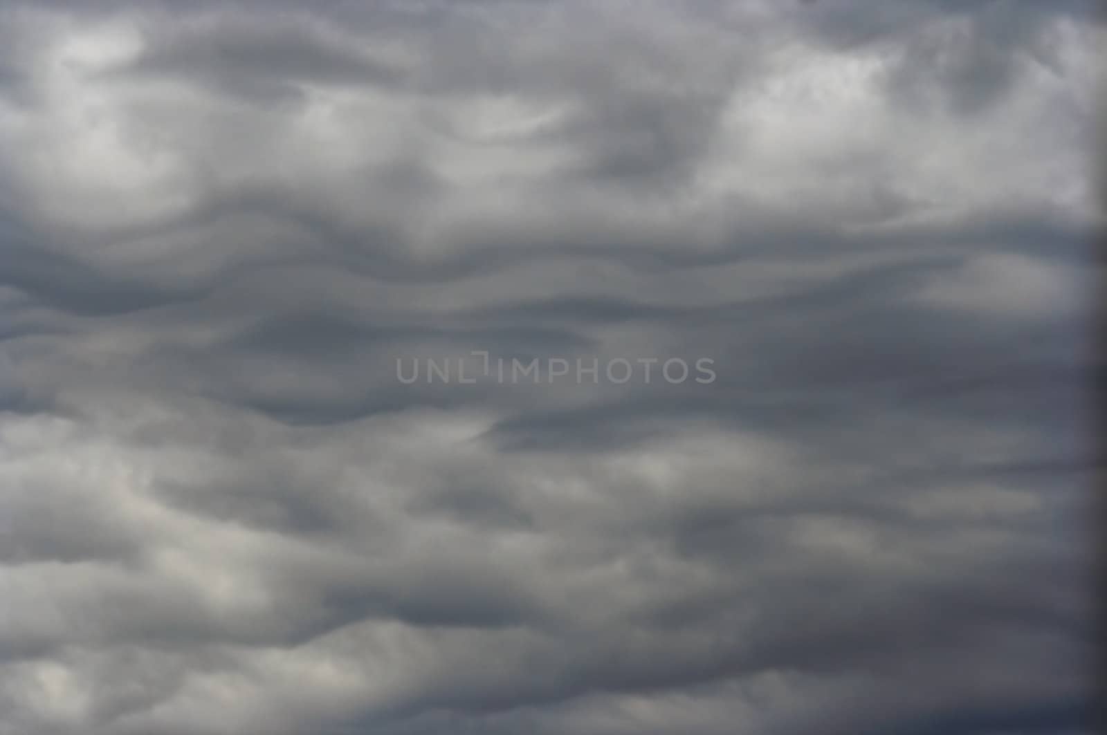 Shot of the dark clouds before rain