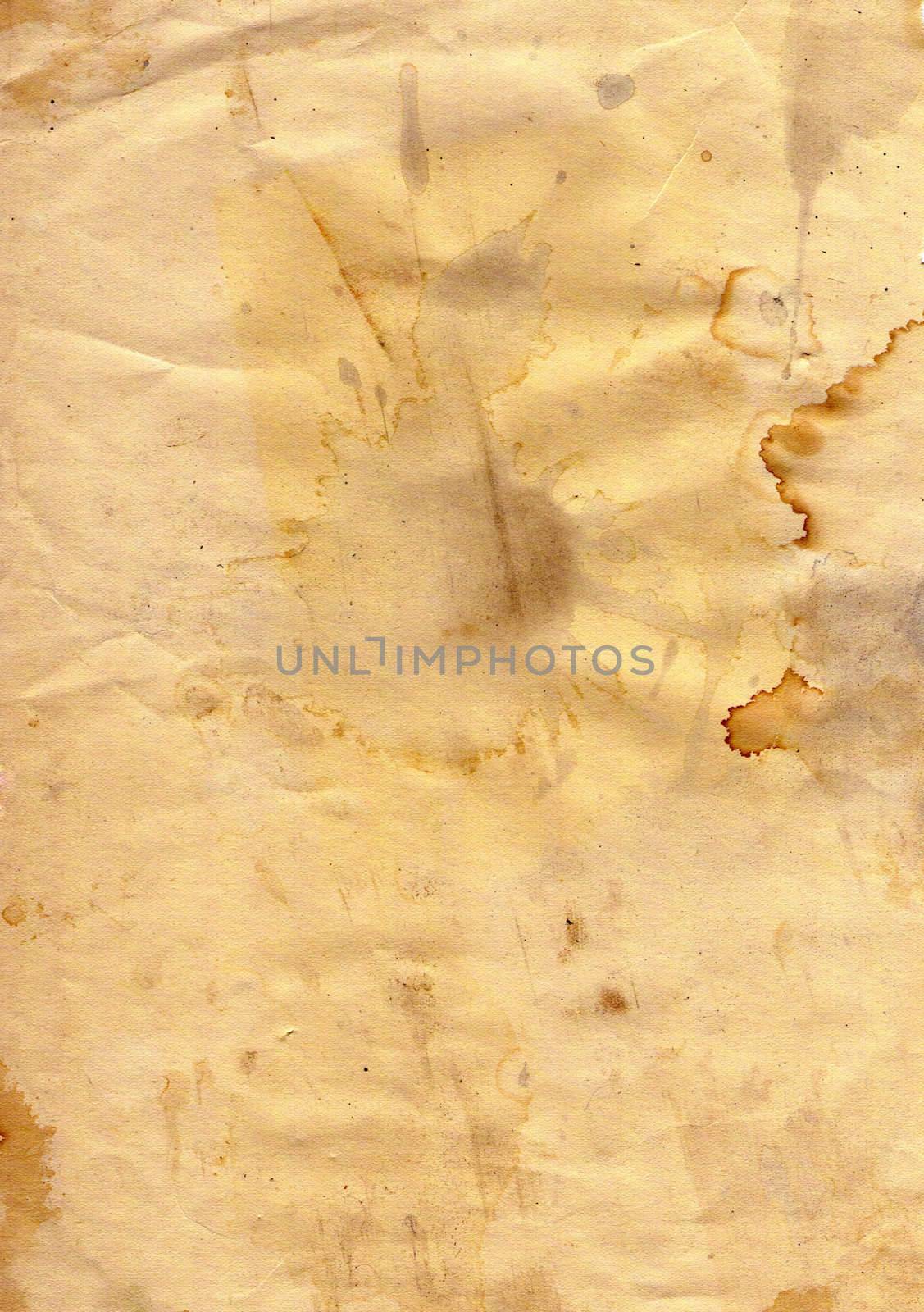 Old grunge paper with blobs - abstract background