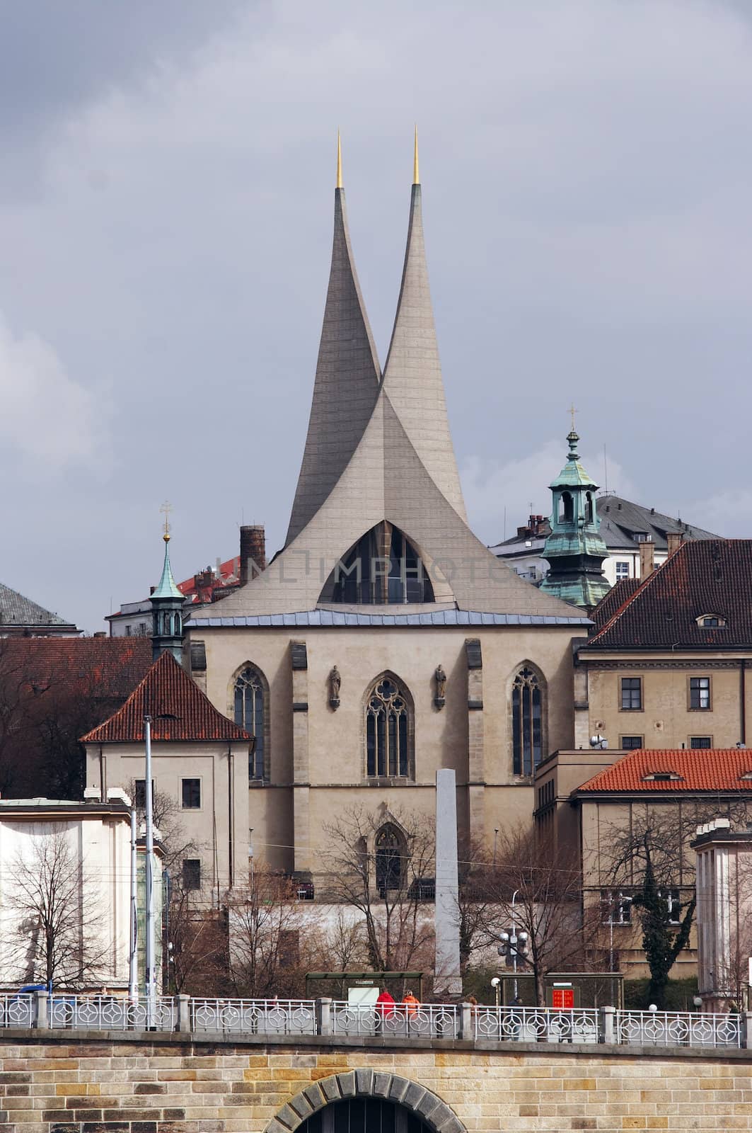 Emauzy - Benedictine monastery. Founded by Charles IV in 1347. Prague, Czech republic, Europe.