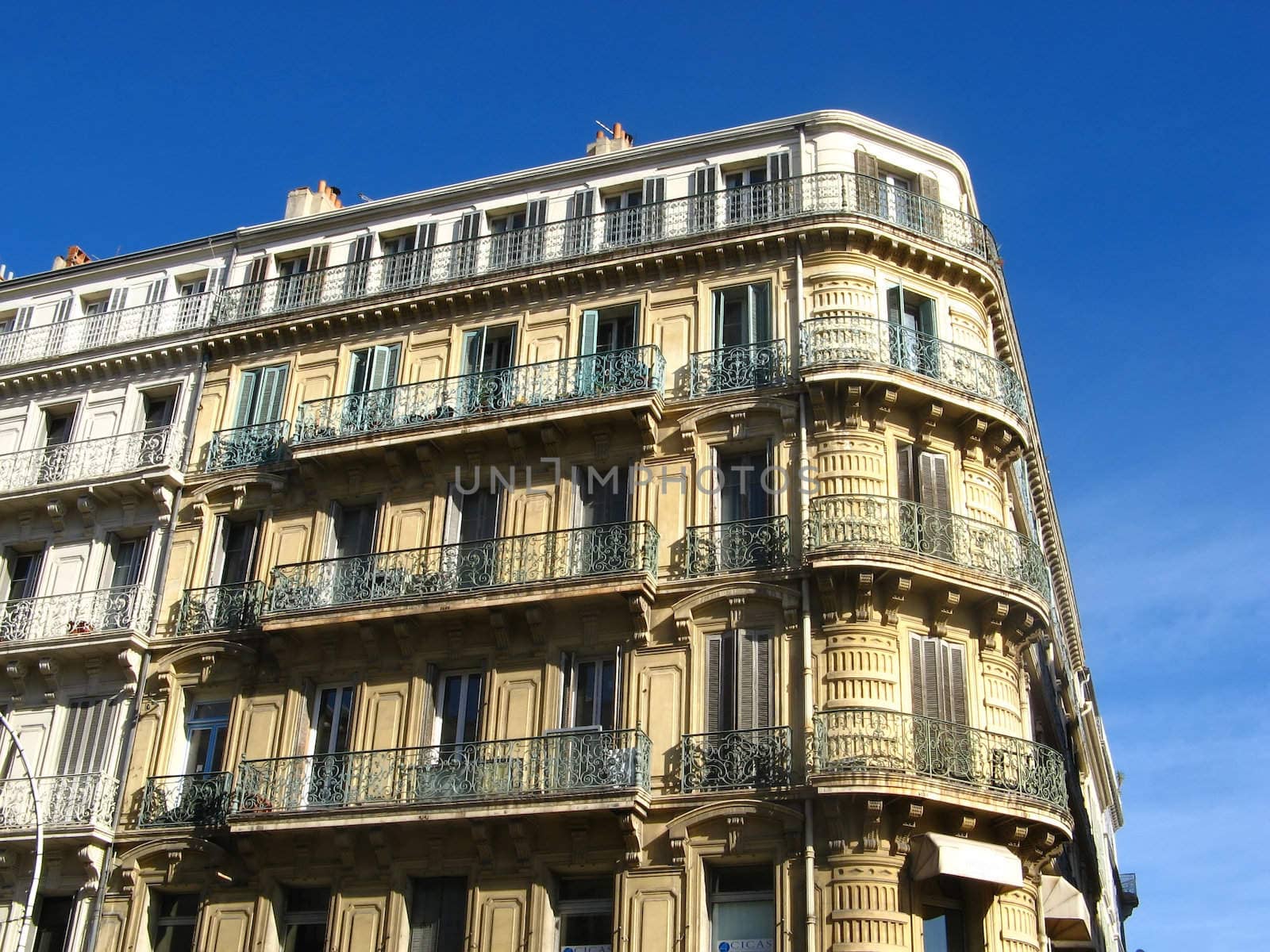 view of an ancient building on french riviera