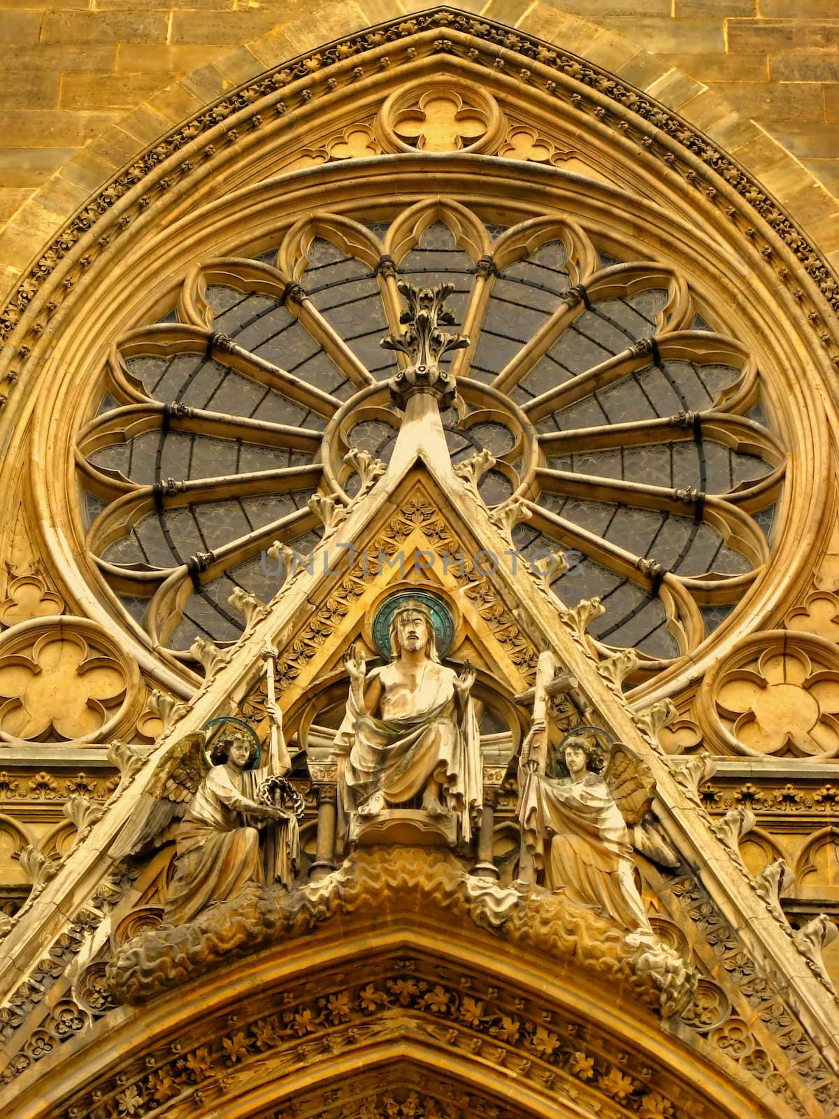 a view of a part of the frontage of the parisian Sainte Clotilde basilica