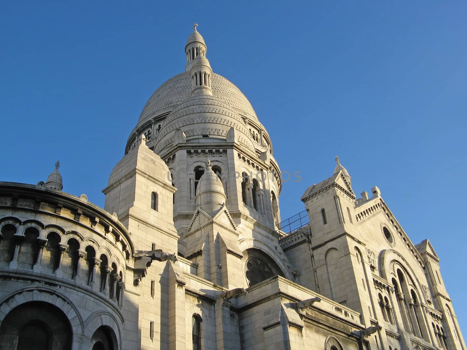 View of the Basilica of Sacre-Coeur in Montmartre