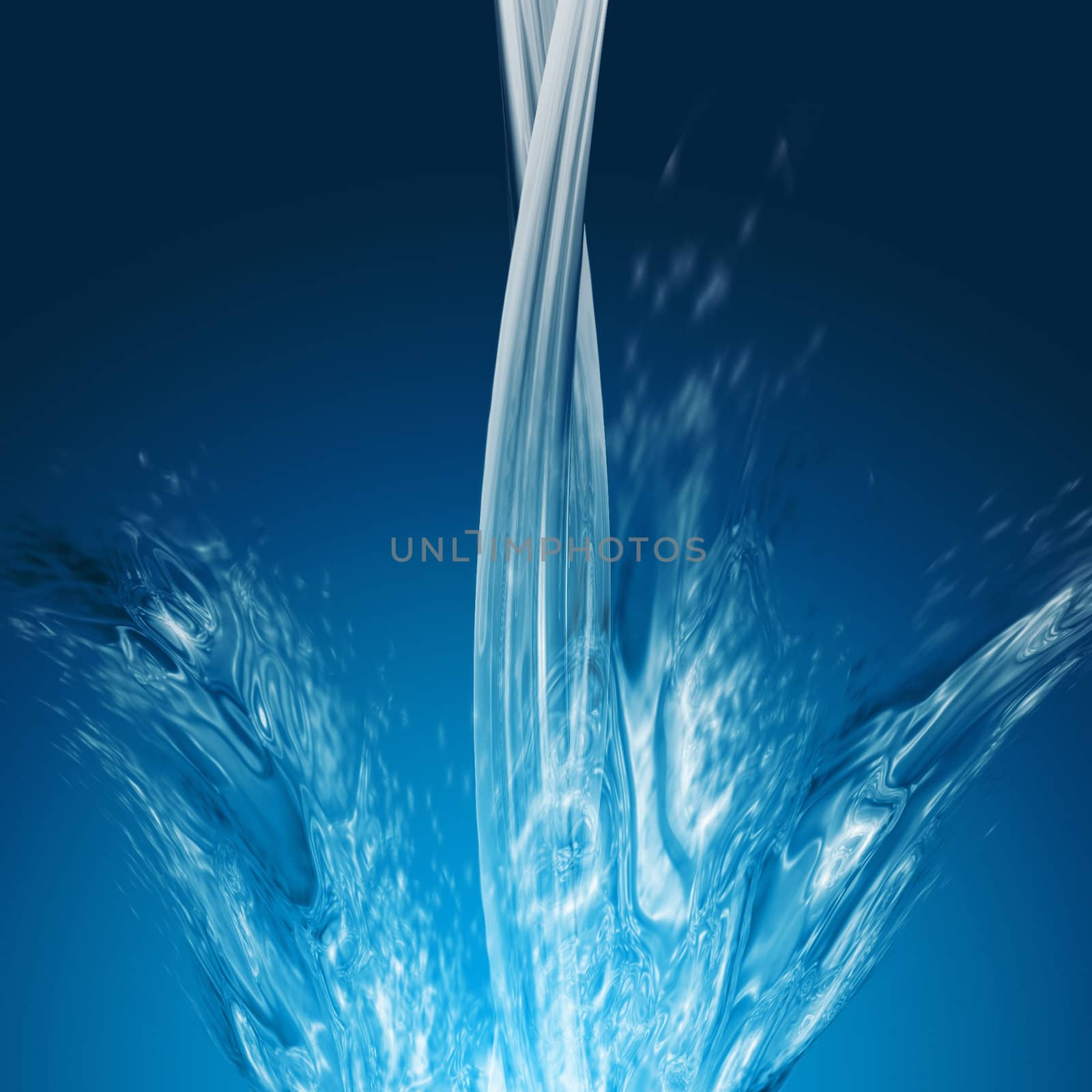 Splashing water illustration