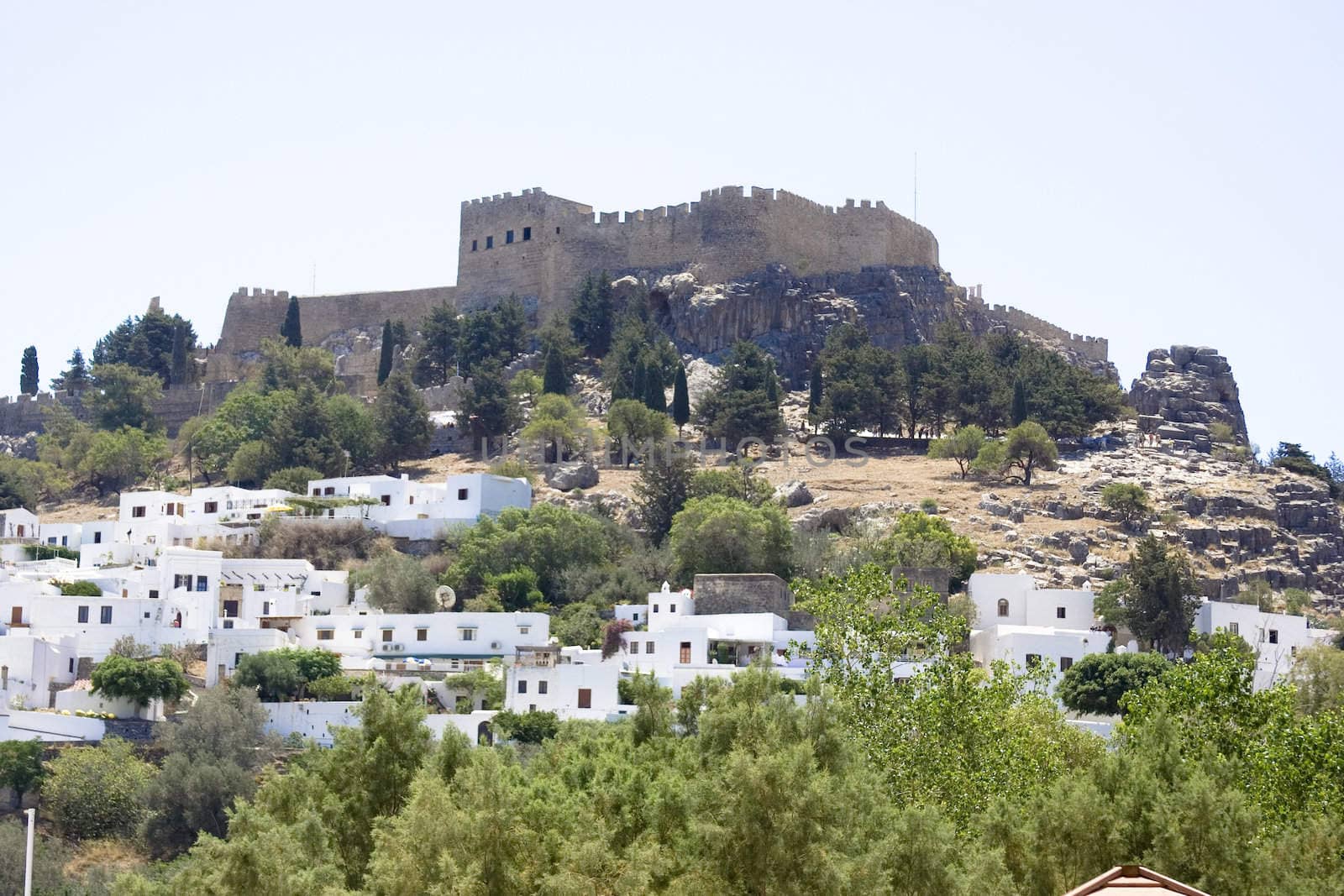 the city and acropolis of Lindos