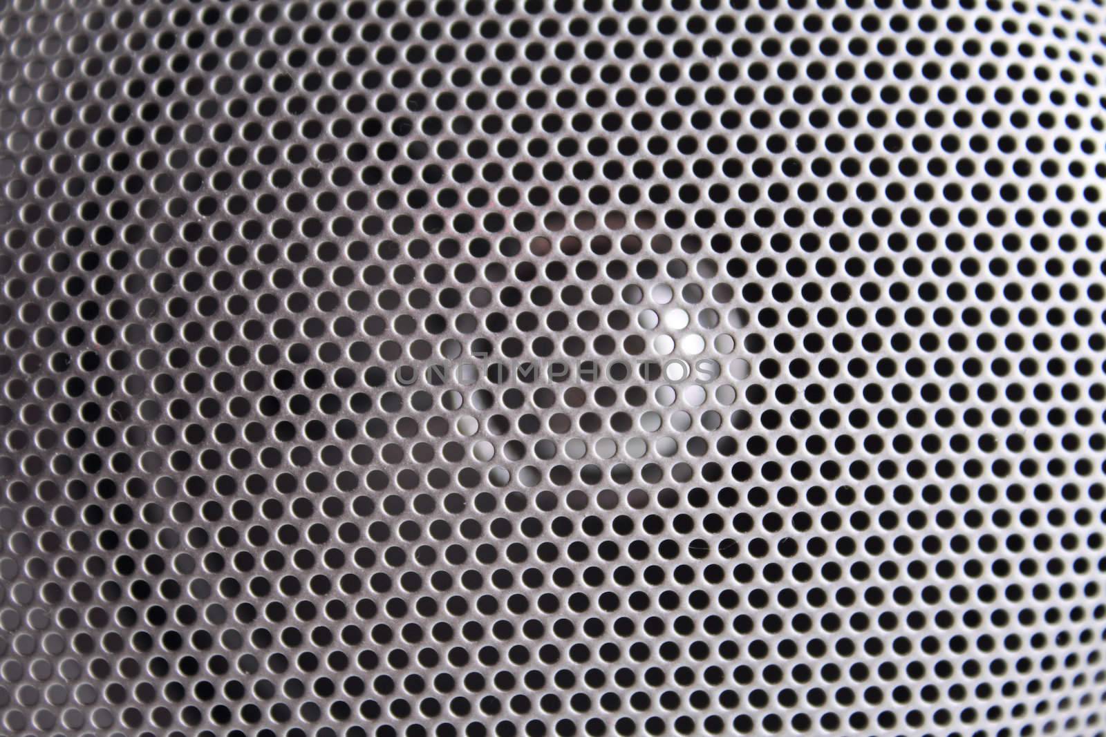 Lattice of a radio receiver removed close up