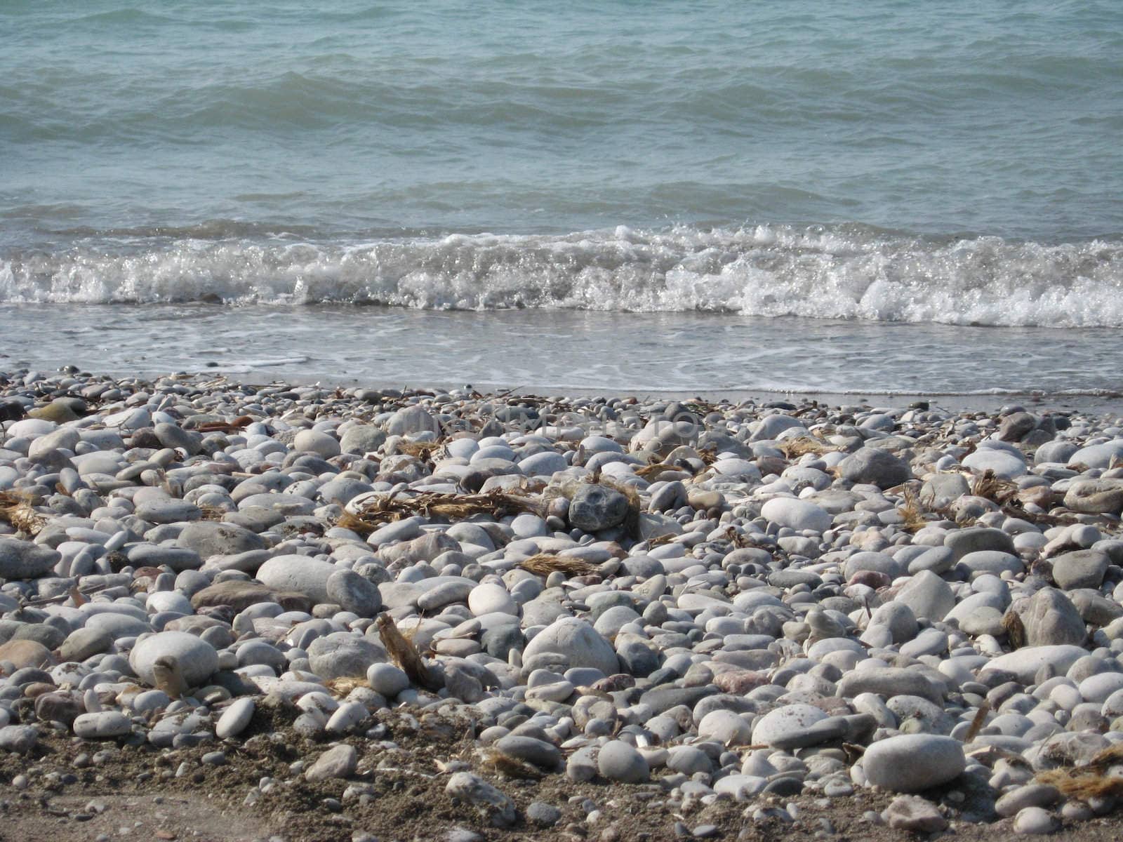 the beach of Rhodes