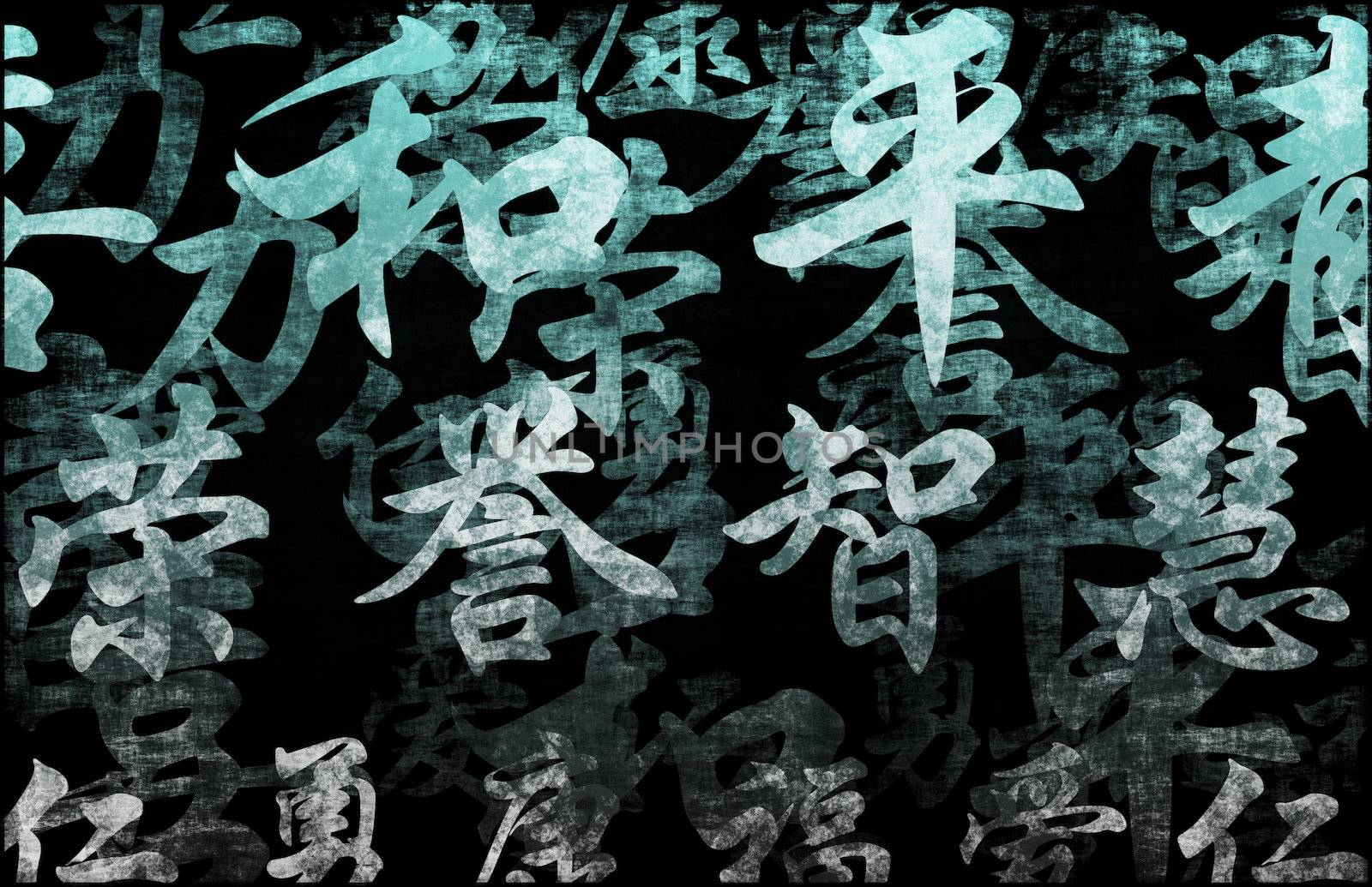 A Feng Shui Auspicious Art Abstract Background