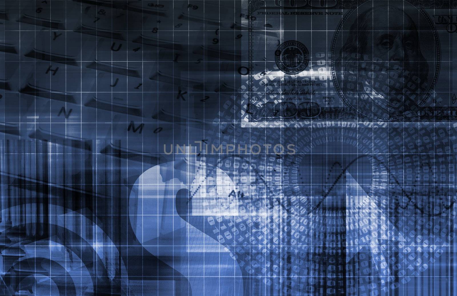 Global Business Color Technology Abstract in Colors