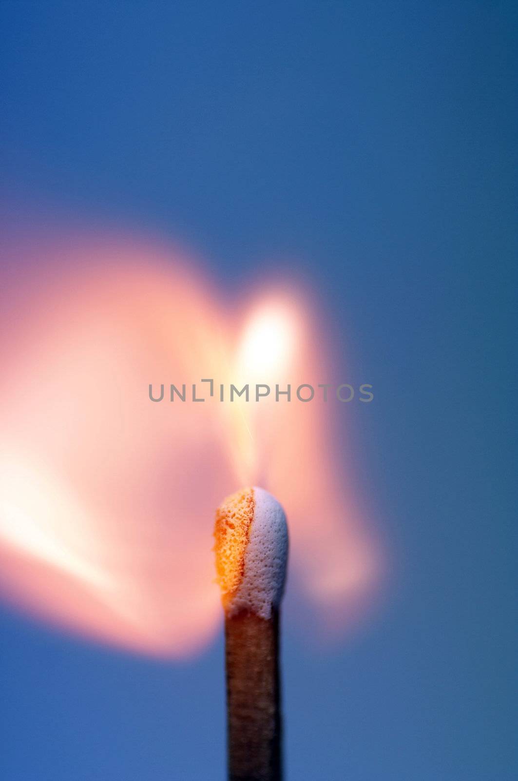 a lighting match