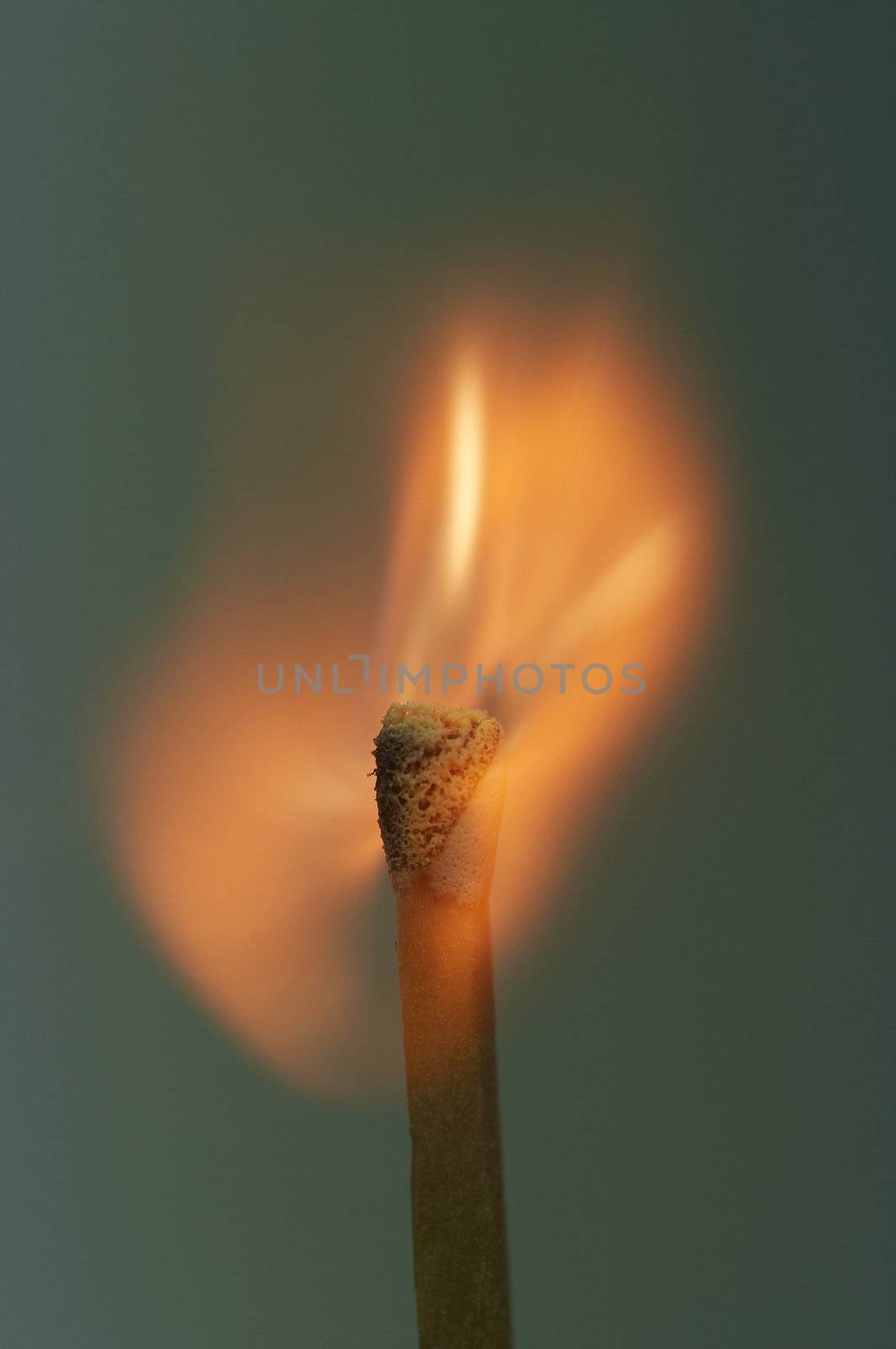 a lighting match