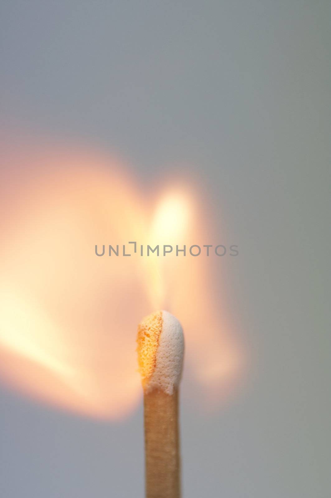 a lighting match